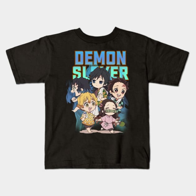 Bootleg Demon Slayer Kids T-Shirt by inosukeino